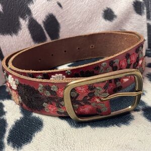 Lucky Embroidered Belt
